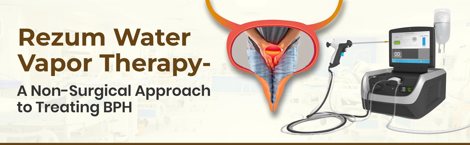Banner for rezum water vapor therapy