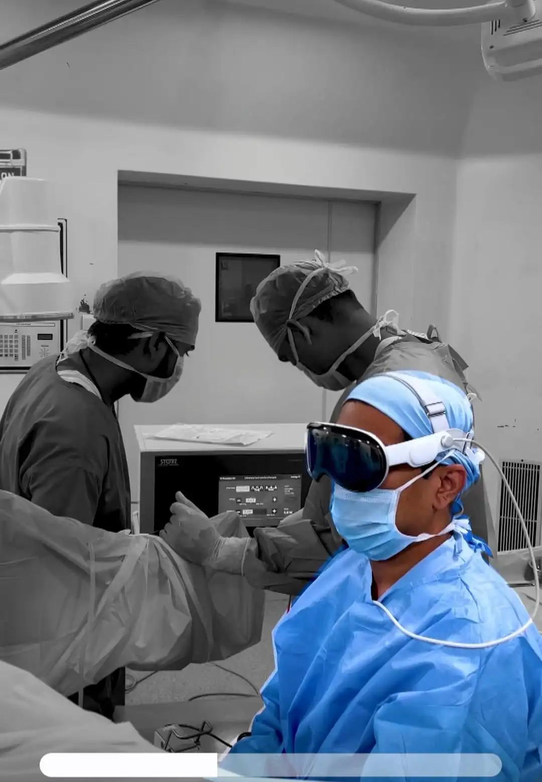 Dr. Ankit Kayal, experienced urologist in Jaipur, inside a modern operation theatre